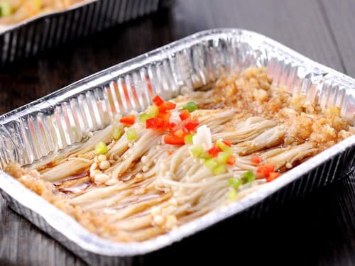 桥西锡纸烤金针菇